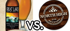 Great Lakes Brewing Co.: Alchemy Hour Double IPA vs. NorthHigh Brewing: E.S.B.