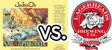 Jackie O's Pub & Brewery: Oil of Aphrodite vs. Lagerhead’s Brewing Co: Kilt Em All Scottish Ale 