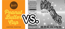 Willoughby Brewing Co: Peanut Butter Cup Coffee Porter vs. Buckeye Brewing Co: Aquarius uthBuckeye